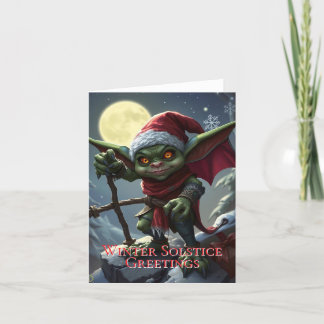 Winter Solstice Greeting Card Goblin