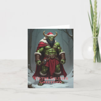 Winter Solstice Greeting Card Orc