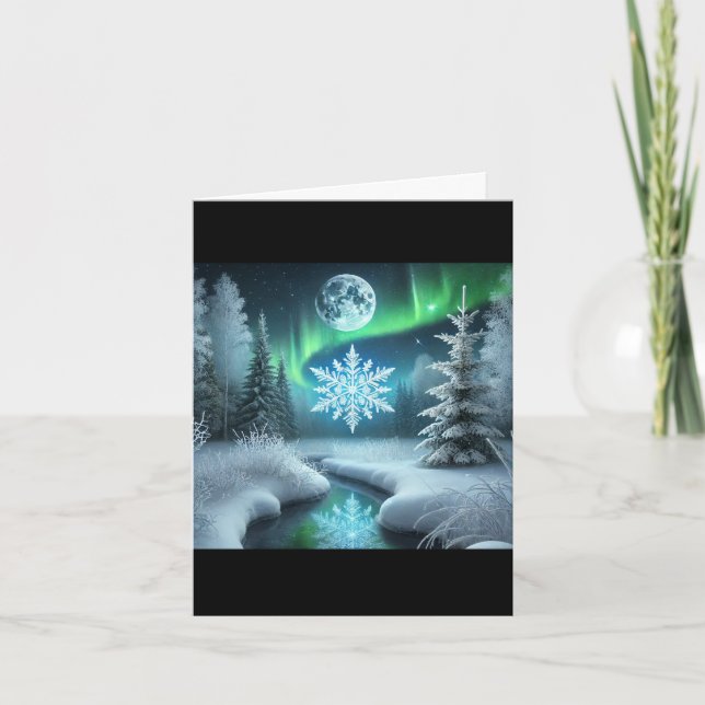 Winter Solstice holiday greeting card (Front)