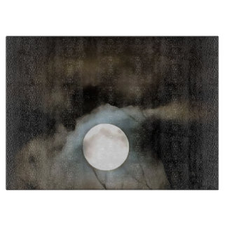 Winter Solstice Moon Celestial Art Cutting Board