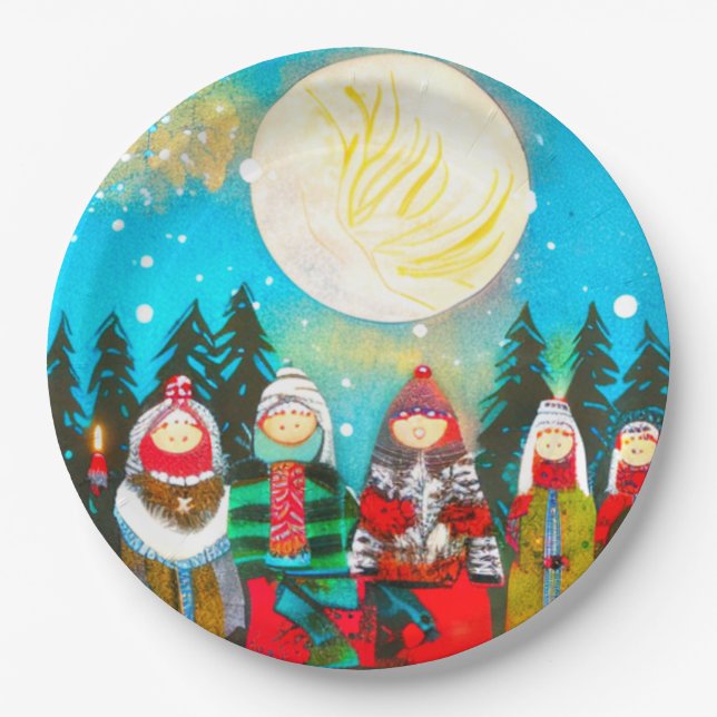 Winter Solstice Paper Plate (Front)