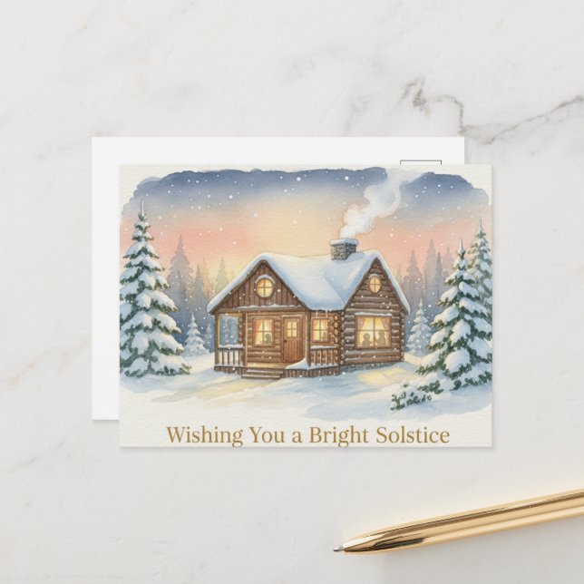 Winter Solstice Postcard (Front/Back In Situ)