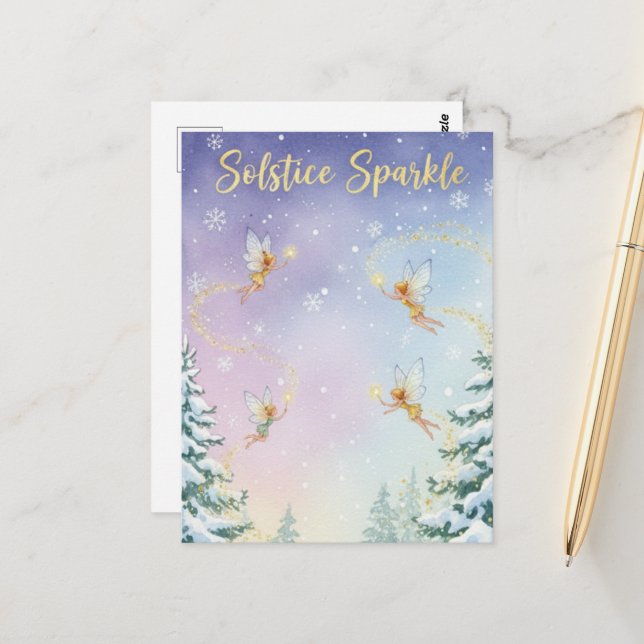 Winter Solstice Postcard (Front/Back In Situ)