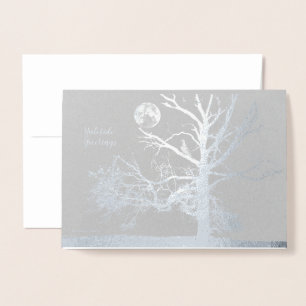 Winter Solstice:  Prospect Park, NY--holiday Foil Card