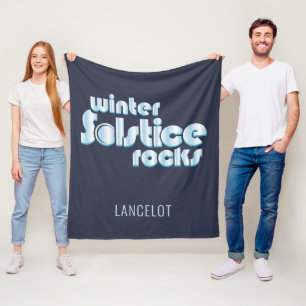 Winter Solstice Rocks Midwinter Novelty Fleece Blanket