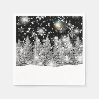 Winter Solstice Snowfall Napkin