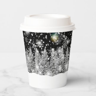 Winter Solstice Snowfall Paper Cups