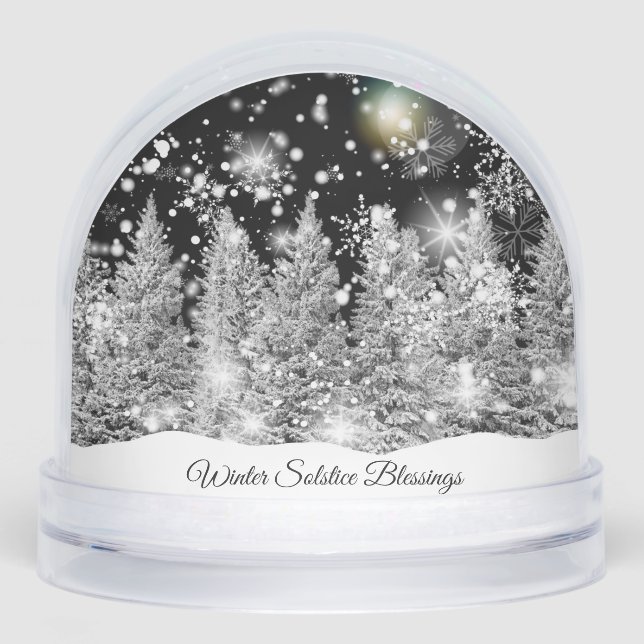 Winter Solstice Snowfall  Snowglobe (Front)