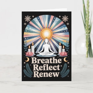 Winter Solstice, Sun Rebirth, Pagan Yule Wiccan Ce Card