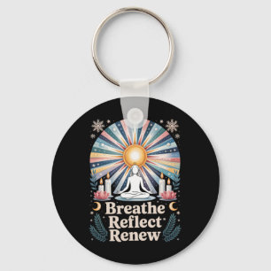 Winter Solstice, Sun Rebirth, Pagan Yule Wiccan Ce Key Ring