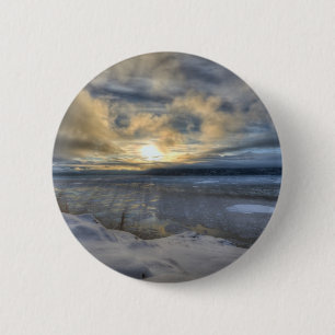 Winter Solstice Turnagain Arm.jpg 6 Cm Round Badge