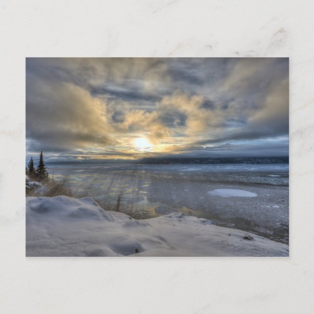 Winter Solstice Turnagain Arm Postcard (Front)