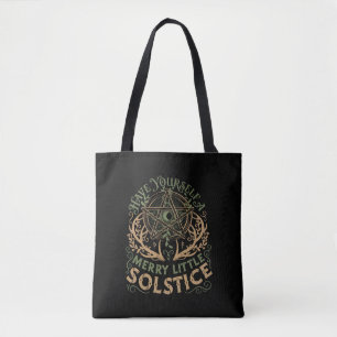 Winter Solstice Yule Christmas Holiday Tote Bag