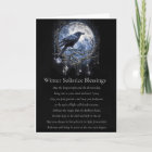 Winter Solstice Yule with Raven Moon and Crystals 