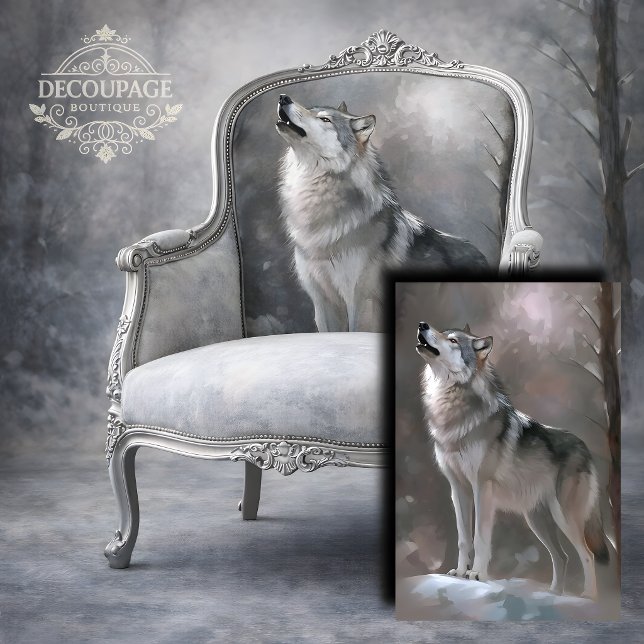 Winter Song Decoupage Tissue Paper (Winter Song Decoupage Tissue Paper Mockup)
