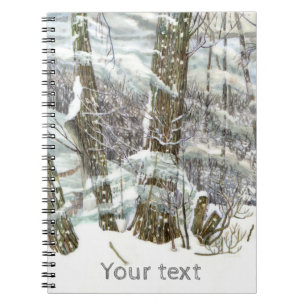 Winter Spiral Notebook