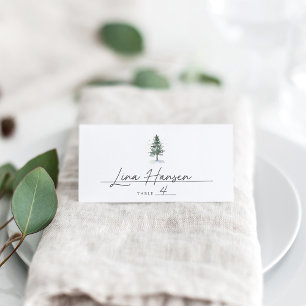 Winter Splendour Christmas Holiday Party Place Card