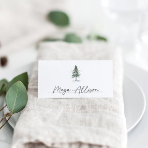 Winter Splendour Christmas Holiday Party Place Card