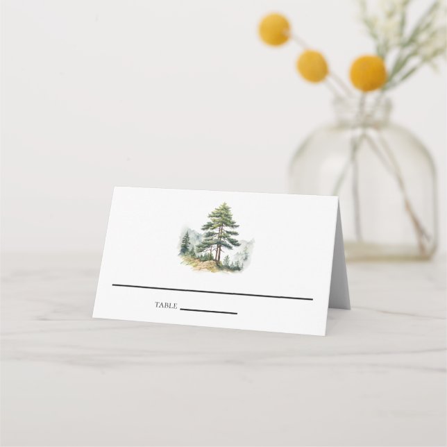 Winter Splendour Christmas Holiday Party Place Card (Front)