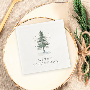 Winter Splendour Merry Christmas Holiday Party Napkin