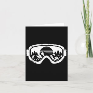 Winter Sport Ski Snowboard Snow Landscape Goggles  Card