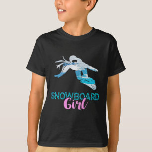 Winter Sport Snowboard Girl Heart Snowboard Snowbo T-Shirt