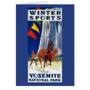 Winter Sports at Yosemite PosterYosemite, CA