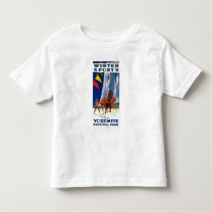 Winter Sports at Yosemite PosterYosemite, CA Toddler T-Shirt