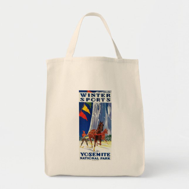 Winter Sports at Yosemite PosterYosemite, CA Tote Bag (Front)