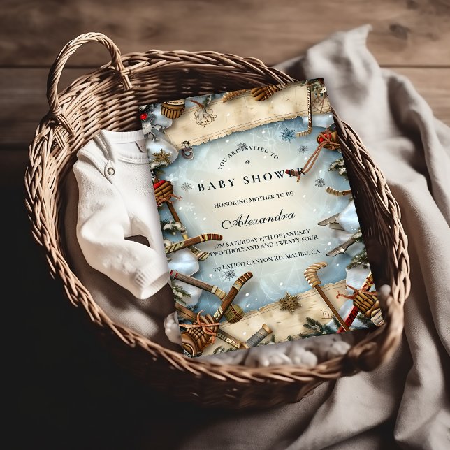 Winter Sports Baby Shower Invitation (Creator Uploaded)