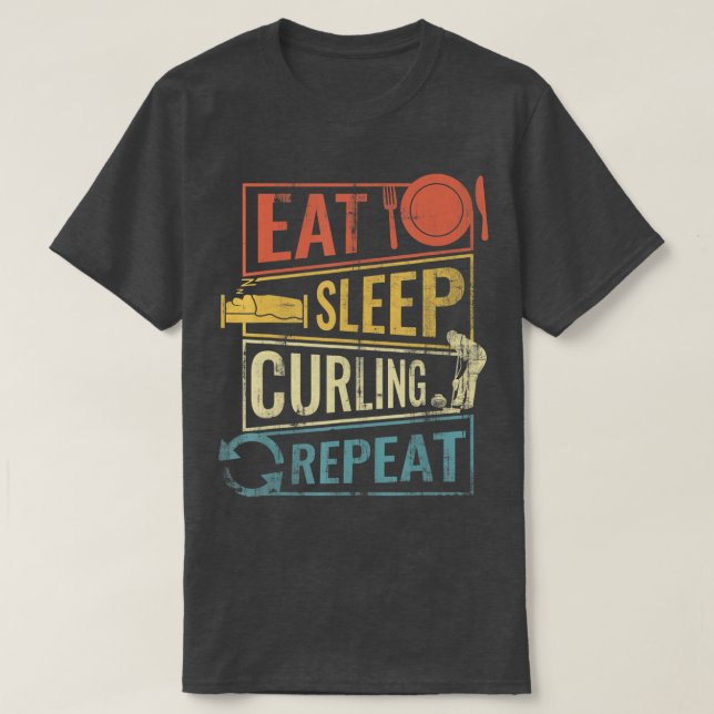 winter sports curling  T-Shirt (Design Front)
