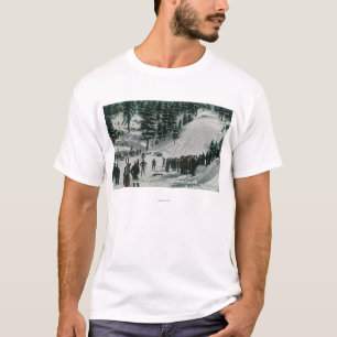 Winter Sports Scene at Charleston Mountain T-Shirt