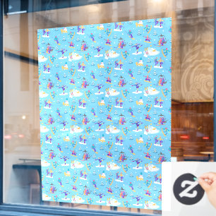 Winter Sports Skating Skiing Pattern Ski Shop Larg