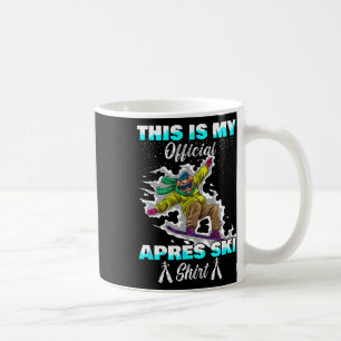 Winter Sports Skiing Pig Snowboard This Is My Apre Coffee Mug