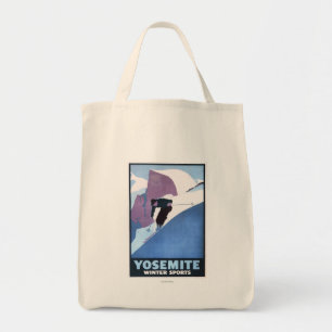 Winter Sports Skiing Promotional Poster Tote Bag