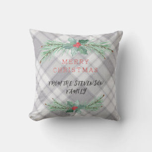 Winter Sprigs Christmas Cushion