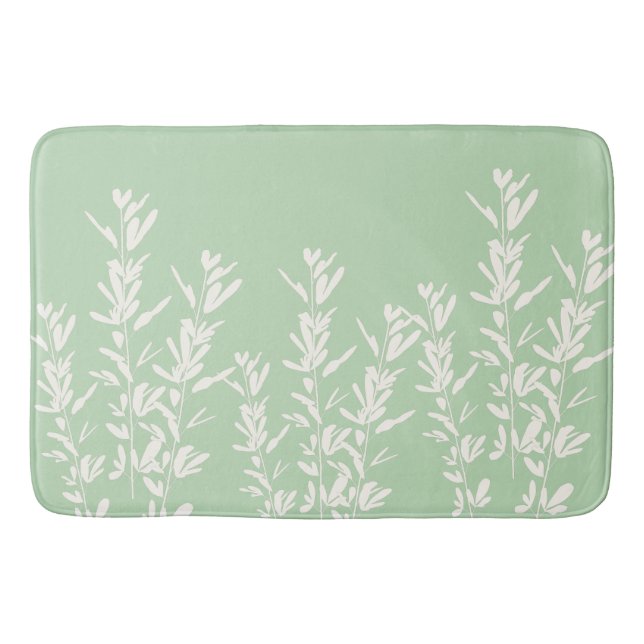 Winter Springs Nature greenery Bath Mat (Front)