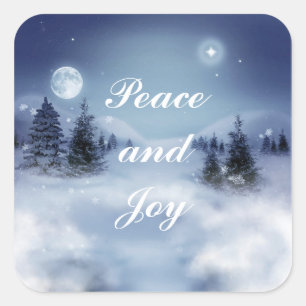 Winter Square Sticker