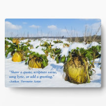 Winter Squash in Snow - Personalized