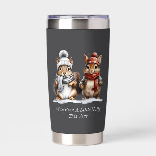 Winter Squirrel Insulated Tumbler