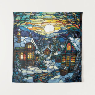 Winter Stained Glass Tapestry