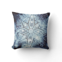 Winter star pillow