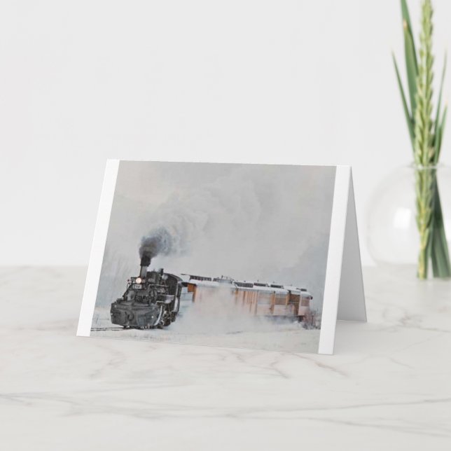 Winter Steam Holiday Card (Front)