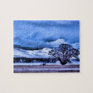 Winter Storm Brewing in the Mountains - 8x10 inch Jigsaw Puzzle