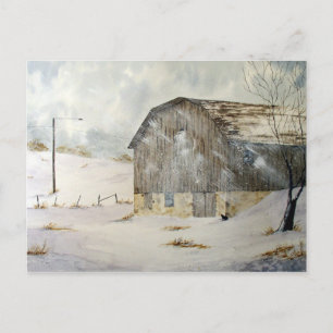 Winter Storm Warning Postcard