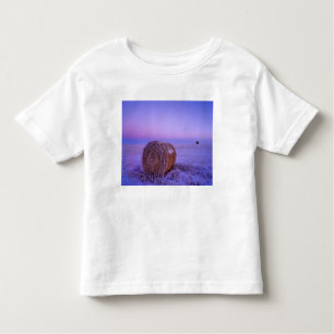 Winter Straw Bales near Cartwright North Toddler T-Shirt