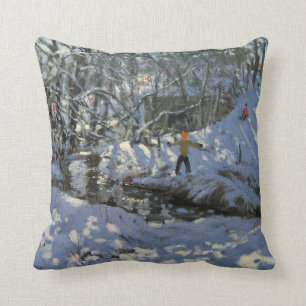 Winter Stream Derbyshire Cushion