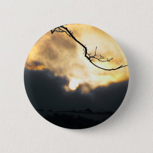 Winter Sun 6 Cm Round Badge