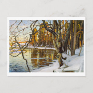 Winter Sun Painting by Westerholm Postcard