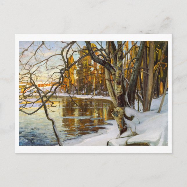 Winter Sun Painting by Westerholm Postcard (Front)